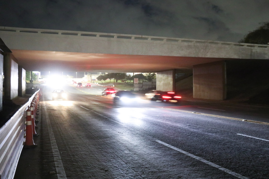 Trânsito ganha novo fôlego com avanço das obras nos viadutos do Eixão Norte
