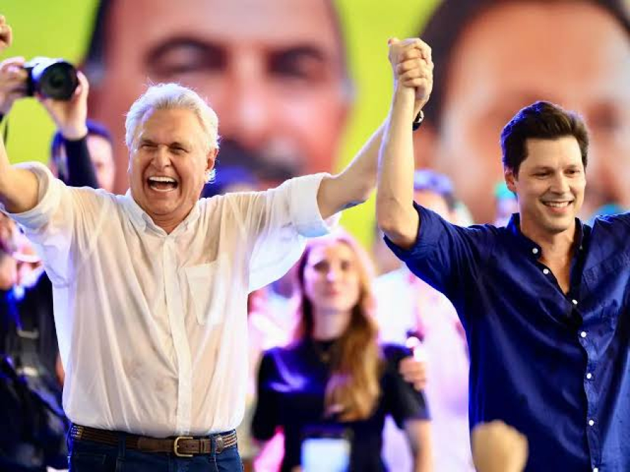 Caiado agradece apoio em Novo Gama e pede votos para Gracinha e Daniel